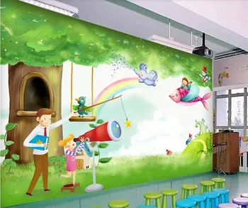 beibehang фотообои на поръчка 3d тапети сладък карикатура украса на детския дом фонова стена стенописи в хола тапети