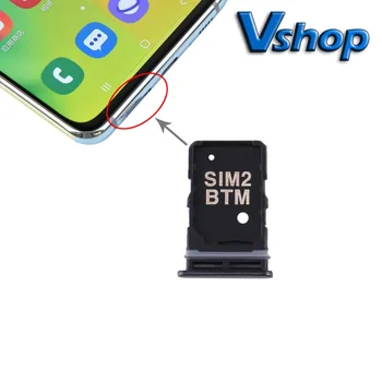 Тава за SIM-карти + тава за SIM карта за мобилен телефон Samsung Galaxy A80, дубликат част на тавата за SIM-карти