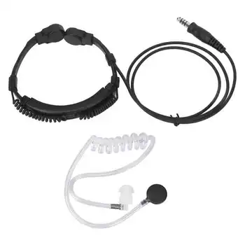 Горловая микрофон слушалки, прибиращ се въздушна Акустична тръба за Baofeng, Kenwood, YAESU, Motorola, нова
