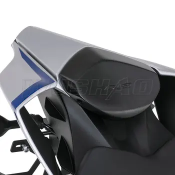 Капачка на Капака на Задния Пътнически Седалки На Задната Седалка На Мотоциклет За 2017 2018 2019 2020-2022 Yamaha YZF-R6 YZF R6 17 Черно, Сребристо Сини въглеродни влакна