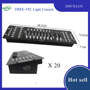 20PCS 192 DMX Контролер Контролер за осветление на сцената Dmx512 Контролер на DJ оборудване Конзола DMX 512 сценичното осветление за Par Moving