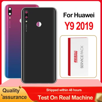 Висококачествена Подмяна на задната част на Корпуса За Huawei Y9 2019 Задния Капак на Отделението за батерията За Y9 2019 JKM LX1 LX2 LX3 Делото