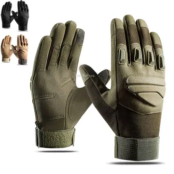 Улични тактически ръкавици, мъжки ловни защитни ръкавици за стрелба със сензорен екран, Туризъм, скално катерене, военни, спортни ръкавици