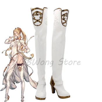 NieR Automata NieR Commander YoRHa №2 Тип A B Обувки за cosplay, бели обувки на висок ток, подпори за костюми за Хелоуин, изработена по поръчка