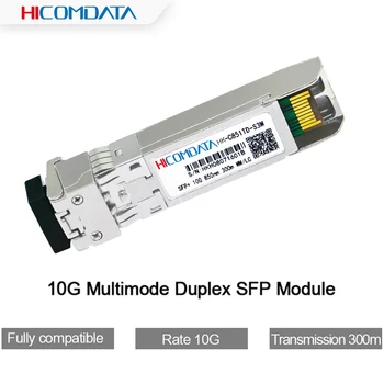 10G SFP + Двухшпиндельный SFP, LC Multimode Оптичен SFP transceiver SR 850nm 300m SFP с пълна съвместимост с ключ Cisco/Mikrotik/Huawei