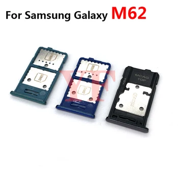 Тава за SIM-карти Micro SD За Samsung Galaxy M62 M625 M22 M225 M32 M325 Конектор СИМ-Карти на Притежателя адаптер Резервни Части