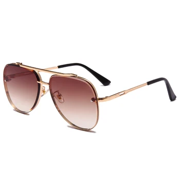 Нов Модерен Класически Слънчеви Очила-Пилоти, Готини Мъжки Маркови Дизайнерски Метални Слънчеви Очила, Реколта Женски Нюанси UV400 Oculos De Sol