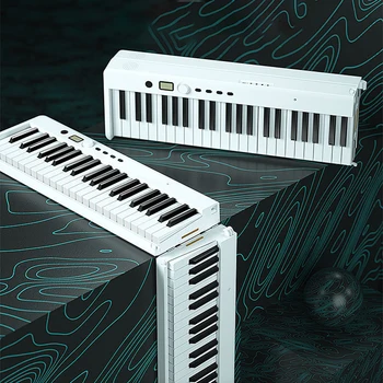 Складное пиано с 88 клавиша, Многофункционално цифрово пиано, преносима електронна клавиатура, пиано, за пиано, на музикален инструмент за ученици