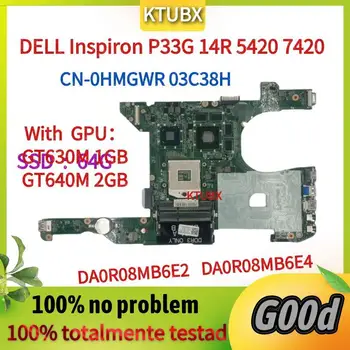 DA0R08MB6E2 DA0R08MB6E4.За дънната платка на лаптоп DELL Inspiron P33G 14R 5420 7420.С графичен процесор GT630M 1 GB/GT640M 2gb CN-0HMGWR 03C38