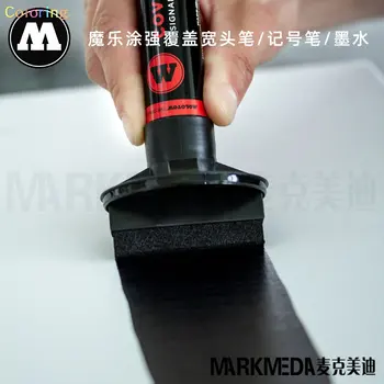 Маркера Molotow Speedflow, 15 мм, черен, 667.000. Високо покритие и быстросохнущий перманентен пигмент за калиграфия и създаване на означения