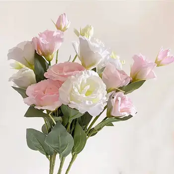 Висококачествена имитация на изкуствено цвете Kiyoshi с 4 глави, коприна Украса за дома, Сватбен букет, изкуствени растения