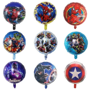 10шт 18 инча Marvel Raider Супергерой Балон Капитан Америка Паяк Iron Man Балон Globos Украса За Парти в Чест на рождения Ден на Детска Играчка За Подарък