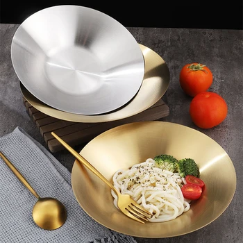 Кухненска купа за рамена голям капацитет от неръждаема стомана, японски стил, 25/27 см, ориз, супа, салата, контейнери за храна, домакински съдове