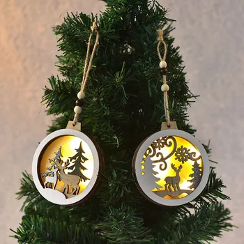 Обичай украшения за елхи, декорация за Коледната елха, персонални украшение, изрязани с лазер имена, Коледни подаръци етикети, с номинална декор