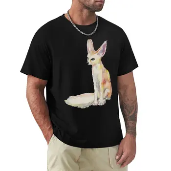 Тениска Fennec лисица, эстетичная дрехи, блузи, тениски с котки, тениски за спортните фенове, тениски за мъже