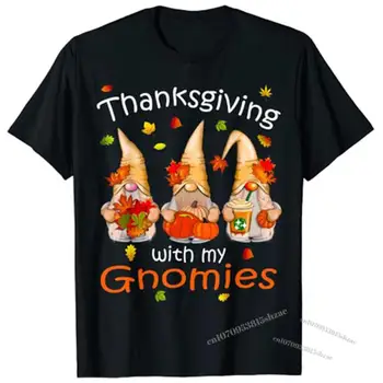 Забавни тениски за Деня на благодарността за жени, тениска Gnome - Gnomies Любовник, графична тениска