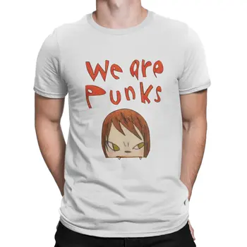 Yoshitomo Nara Японски Художник We Are Punks Тениска Homme Мъжки Градинска Облекло Blusas Тениска От Полиестер За Мъже