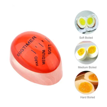Търговия на едро с 1 бр. яйце с таймер за промяна на перфектния цвят Вкусни, меки сварени яйца за готвене Кухня