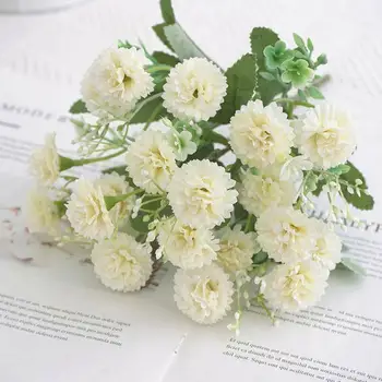 Изкуствено Цвете от Коприна на цветя, карамфил, подправяне, Цветя, букет за украса на дома, на истински цветя, сватбен банкет, сватба, I3Z1