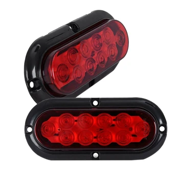 6-Инчов led комплект, предни фенер, указател на завоя, стоп-сигнал, автомобилни аксесоари, червен цвят