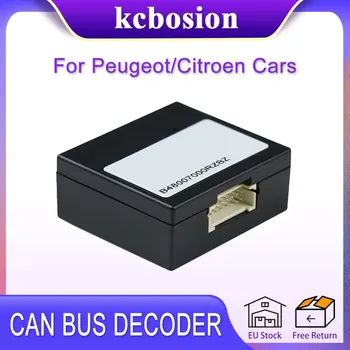 Kcbosion Радиото в автомобила Canbus Box Усилвател Декодер За Автомобили Peugeot 2008 3008 4008 301 307 308 C3-XR Citroën C4 2 Din