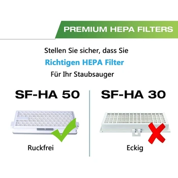Филтър SF-HA50 HEPA Airclean 50 е Съвместима с пылесосами Miele серия Complete C3 C2 C1 S8000 S6000 S5000 S4 S5 и т.н