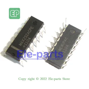 5 БР. чип MAX232ACPE DIP-16 MAX232 MAX232A + захранва от 5-Канална шофьори/приемници RS-232 с микросхемой IC