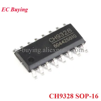 5 бр./лот, CH9328 СОП-16 SOP16, интерфейс USB-UART, сериен порт, HID чип IC, оригинал