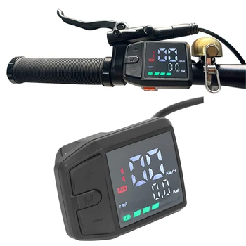 LCD дисплей електрически велосипед DZ41 Водоустойчив многофункционален панел за кормила с диаметър 22,2 мм