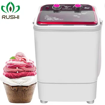Перална машина 7 кг, полуавтоматични компактни перални машини 220 В, перална машина, дрехи, преносими перална машина със сушилня за въртене