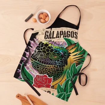 Галапагосская морска игуана/униформи готвач от дебел найлон за мъже, униформи-готвач за жените, аксесоари за готвач, кухненската престилка за жени