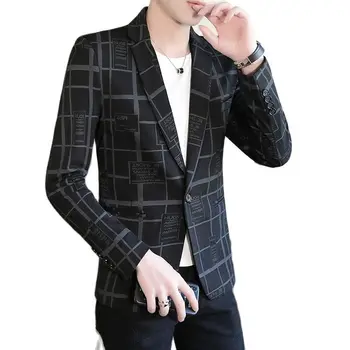 2021 Горещи стилове мъжки корейската версия на самоусъвършенстване, универсален всекидневен костюм, сако за умствено човек