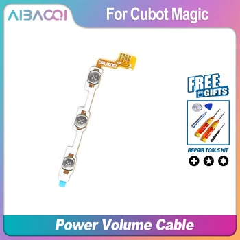AiBaoQi Нов Оригинален Ключ за Включване/изключване захранване + Звука спк стартира строителни Бутон увеличаване/Намаляване на Flex Кабел За спк стартира строителни Телефон Cubot Magic