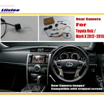 За Toyota Reiz/Mark X 2012-2015 Автомобили Задната Парковочная Камера за Задно виждане RCA Адаптер HD CCD КАМЕРА OEM Дисплей Комплект за Ъпгрейд Обратно на изображението