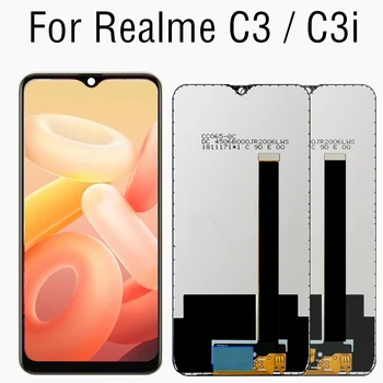 6,2 инча За Realme C3 RMX2027 RMX2020 LCD Сензорен дисплей, Дигитайзер, В Събирането, Замяна За Realme C3i LCD