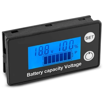 Монитор Капацитет на батерията dc 8-100 В, М напрежение, Монитори с LCD екран, Детектор на броя на електроенергия