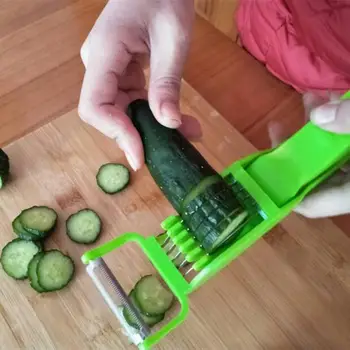 Широко използваните ръчни инструменти за почистване на краставици и моркови зелен цвят, кухненски принадлежности