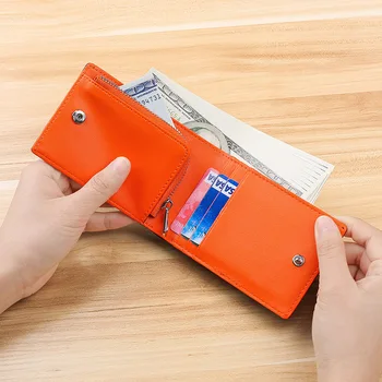 Нов RFID Мини Чантата за Мъже, Малка Чантата си, с Джоб за Монети, Модерен, Многофункционален RFID-Блокери Мъжки Портфейл