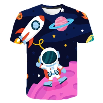 Вселената, планета, космос, Галактика, 3D тениска, мъжки, дамски, детски, тениски с 3D принтом на Небето, готини тениски, модерни улични блузи за момчета и момичета