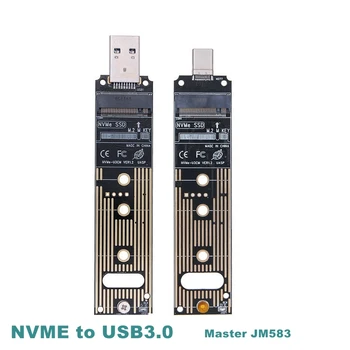 M. 2 NVME SSD към USB 3,1 Адаптер PCI-E към USB-A 3,0 Вътрешен конвертор на карти, 10gb/USB3.1 Gen 2 за Samsung 970 960/За Intel НОВ
