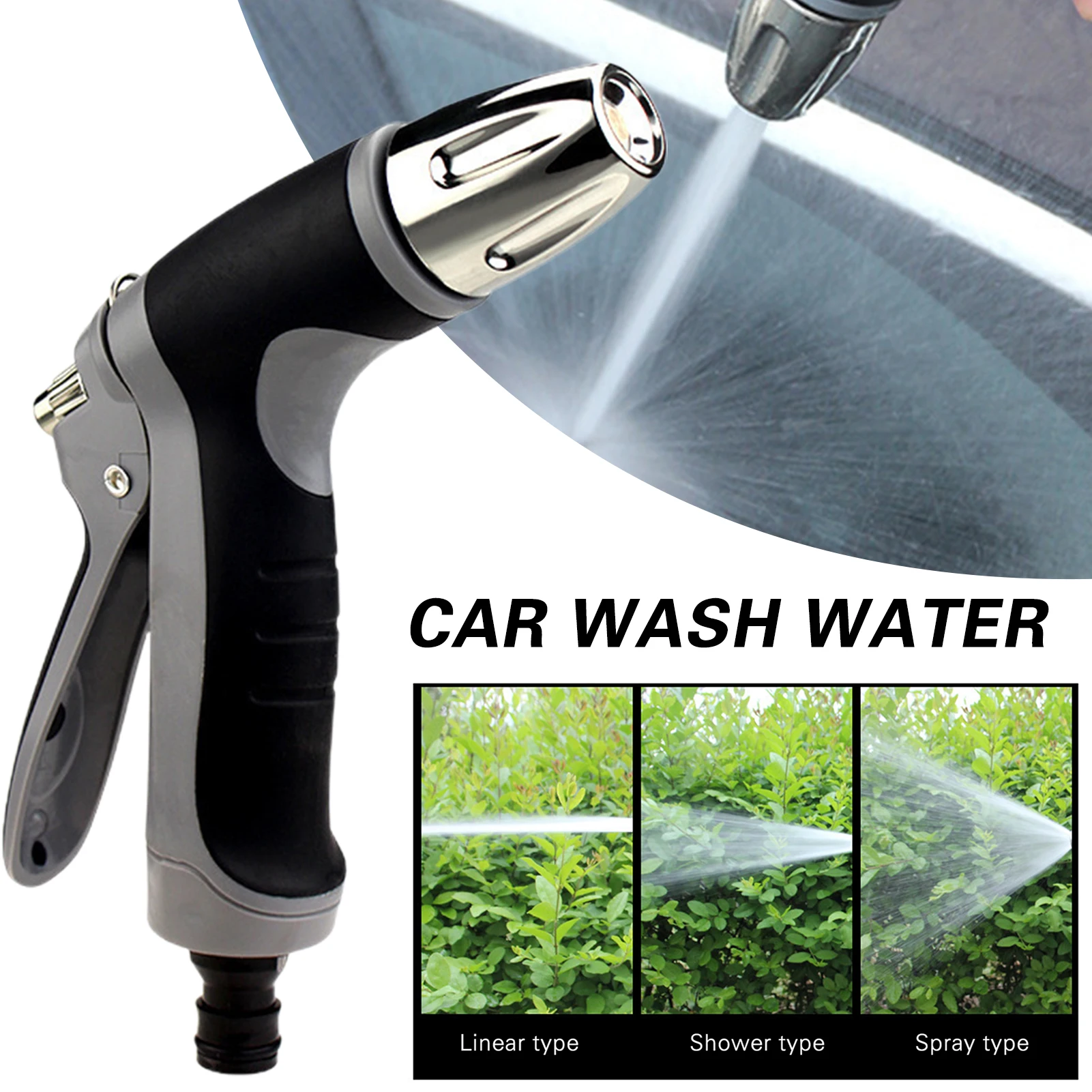 2021 Измиване с високо налягане Мултифункционален Регулируем инструмент за поливане на дома, автомобила, градината, разбрызгиватель, инструмент за почистване на автомобил, здрав - 0