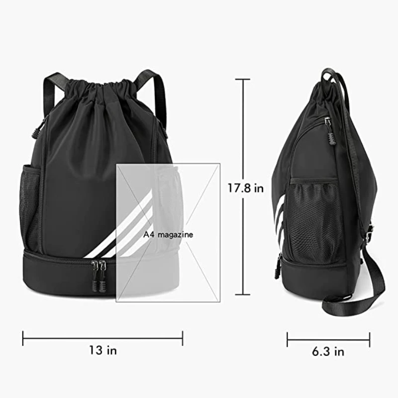 Водоустойчива спортна чанта за мъже, спортен раница, мъжки баскетболен чанта от съвсем малък, уличен спортен раница, дамска спортна чанта за фитнес - 1