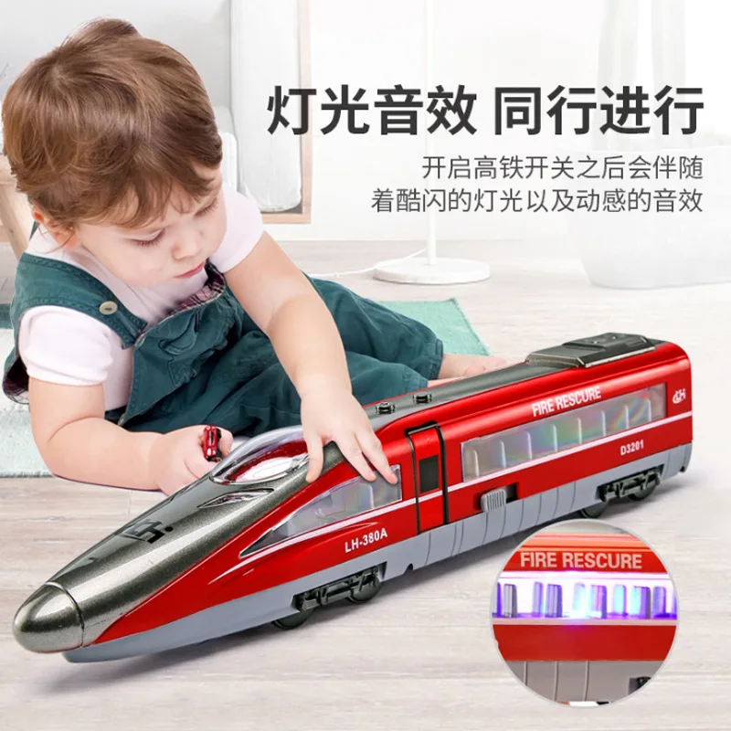 Модел на жп пътя, инерционен влак играчки, подземен движещ се автомобил, модел за момчета, детски играчки, високоскоростен подземен жп път  - 1