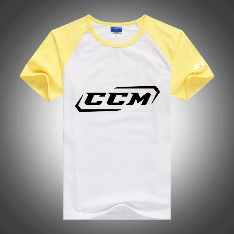 2023 Нова Тениска с принтом CCM, Мъжки Raglan С къс ръкав Памук Годишният Случайни Удобен Дишаща Топ с кръгло деколте и Деколью - 2