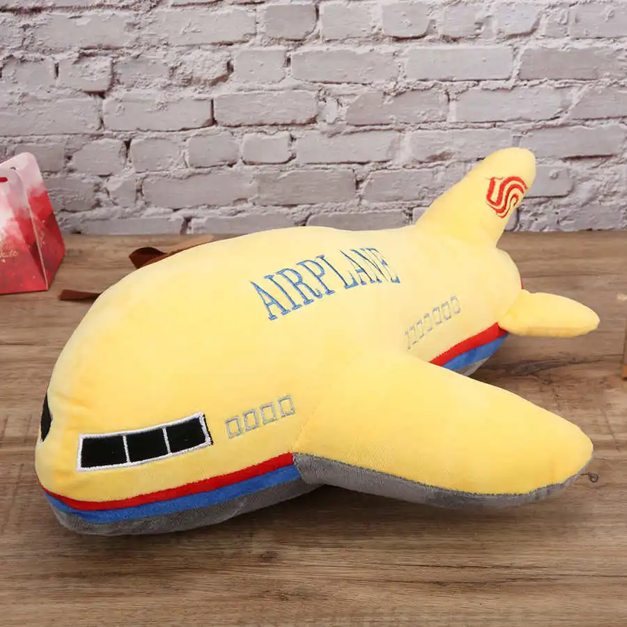 40 см, голям размер, имитация на самолета, плюшени играчки, детска възглавница за сън, Мека възглавница за самолета, кукли, подаръци - 3