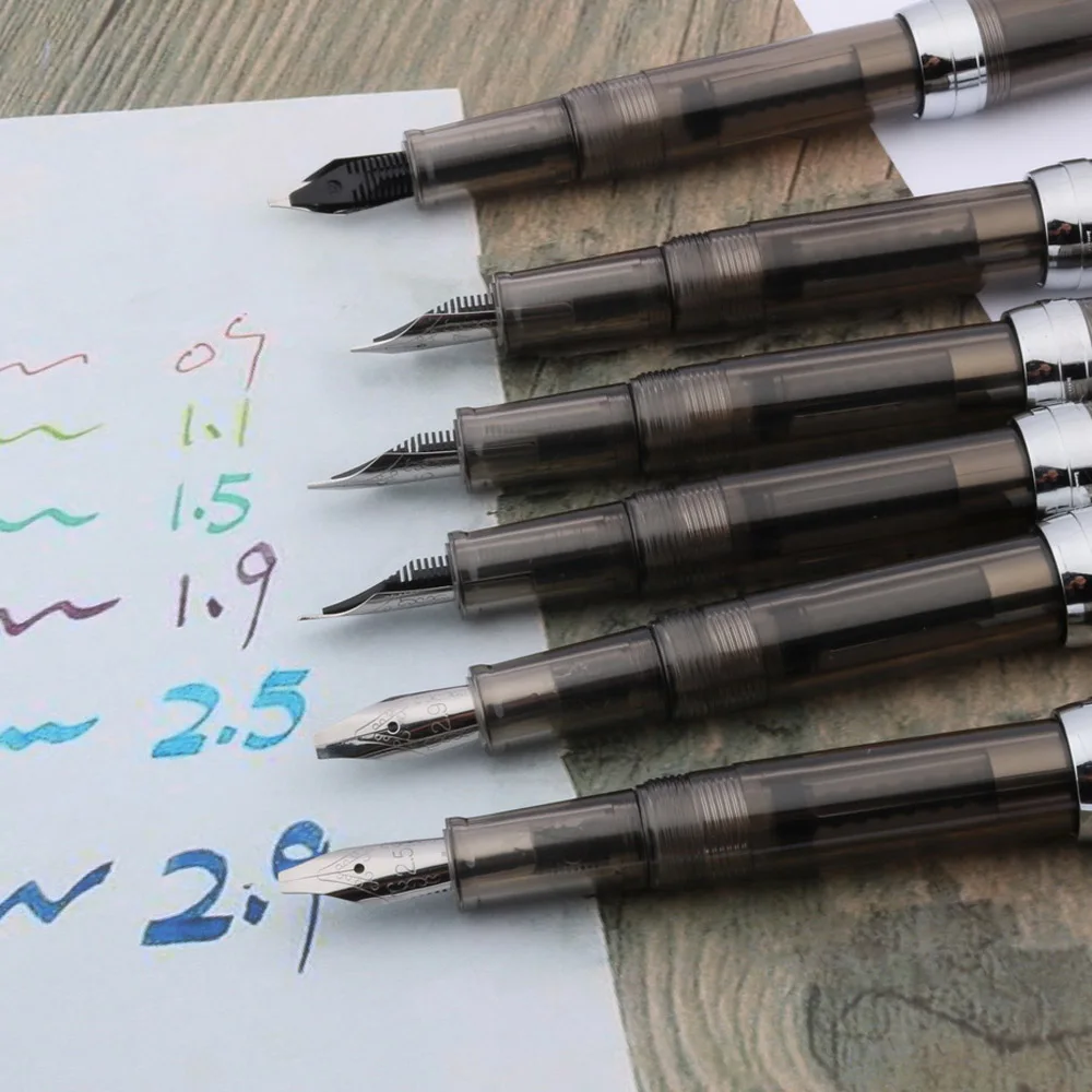 пластмаса, прозрачен, сив, за практикуване на калиграфия, паралелна широка писалка - 3