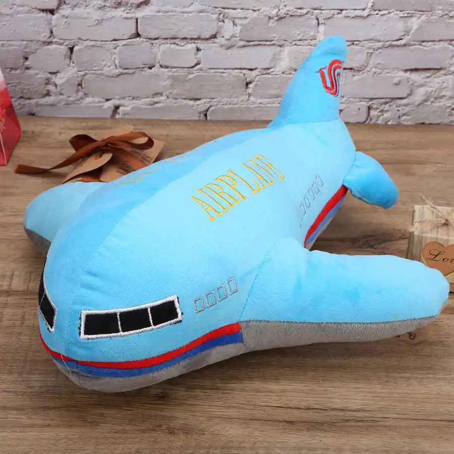 40 см, голям размер, имитация на самолета, плюшени играчки, детска възглавница за сън, Мека възглавница за самолета, кукли, подаръци - 4