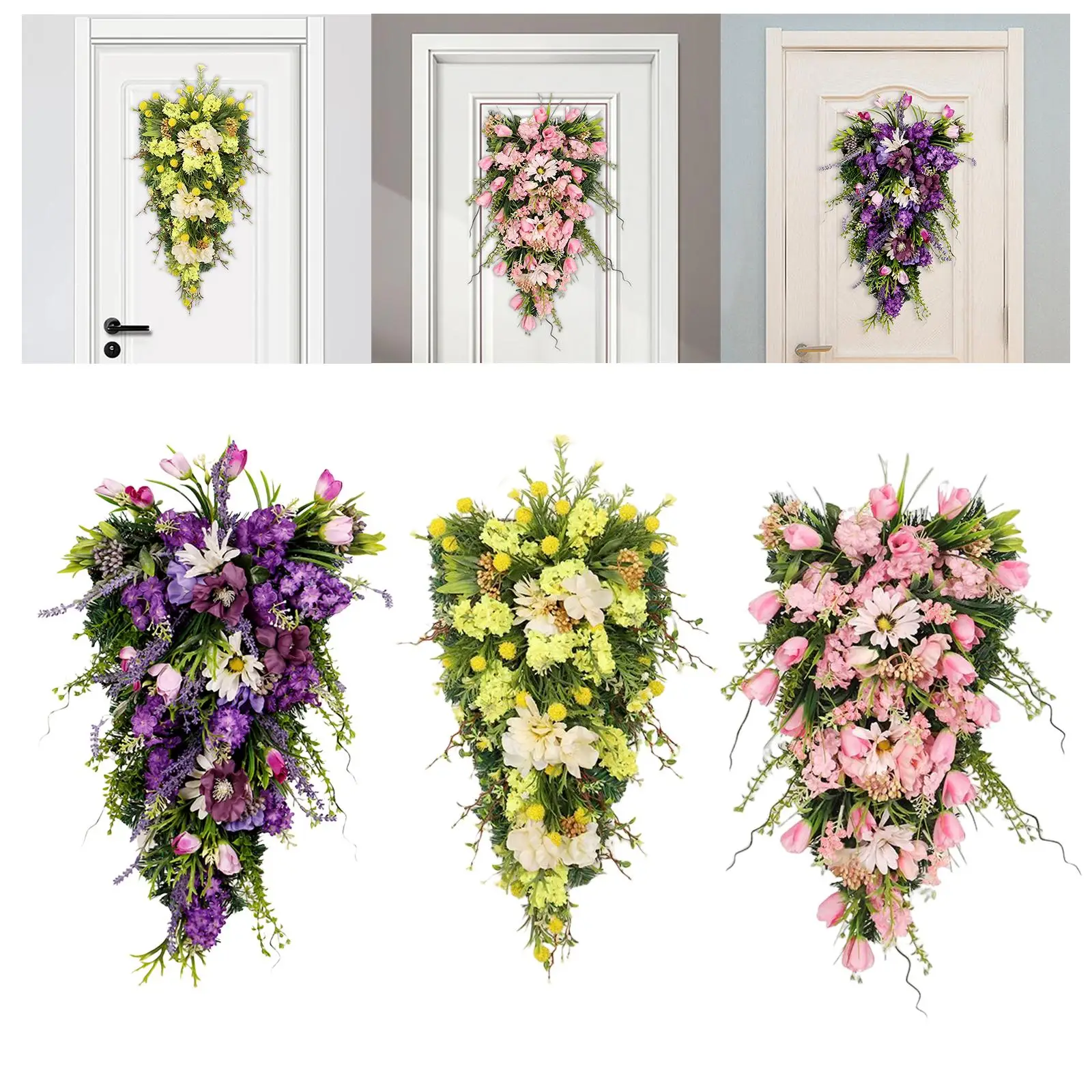 Цвете за Декорация във формата на Капчици, Венец за Сватбени Партита на закрито и на открито - 4