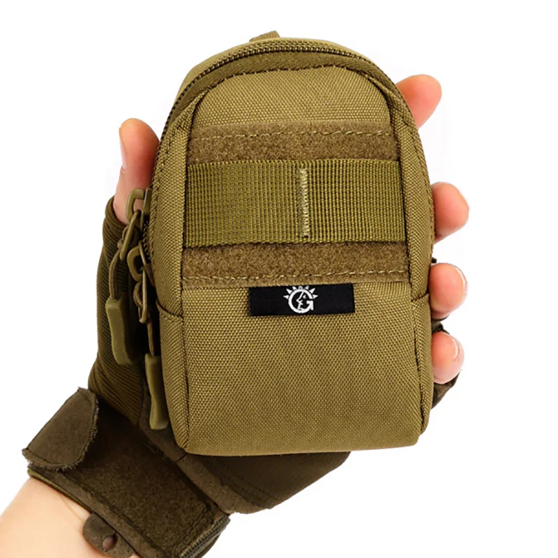 Градинска износостойкая военна мини чанта за мобилен телефон, лесна 4,5-инчов подвесная чанта, Спортни аксесоари за катерене, поясная чанта за инструменти - 5