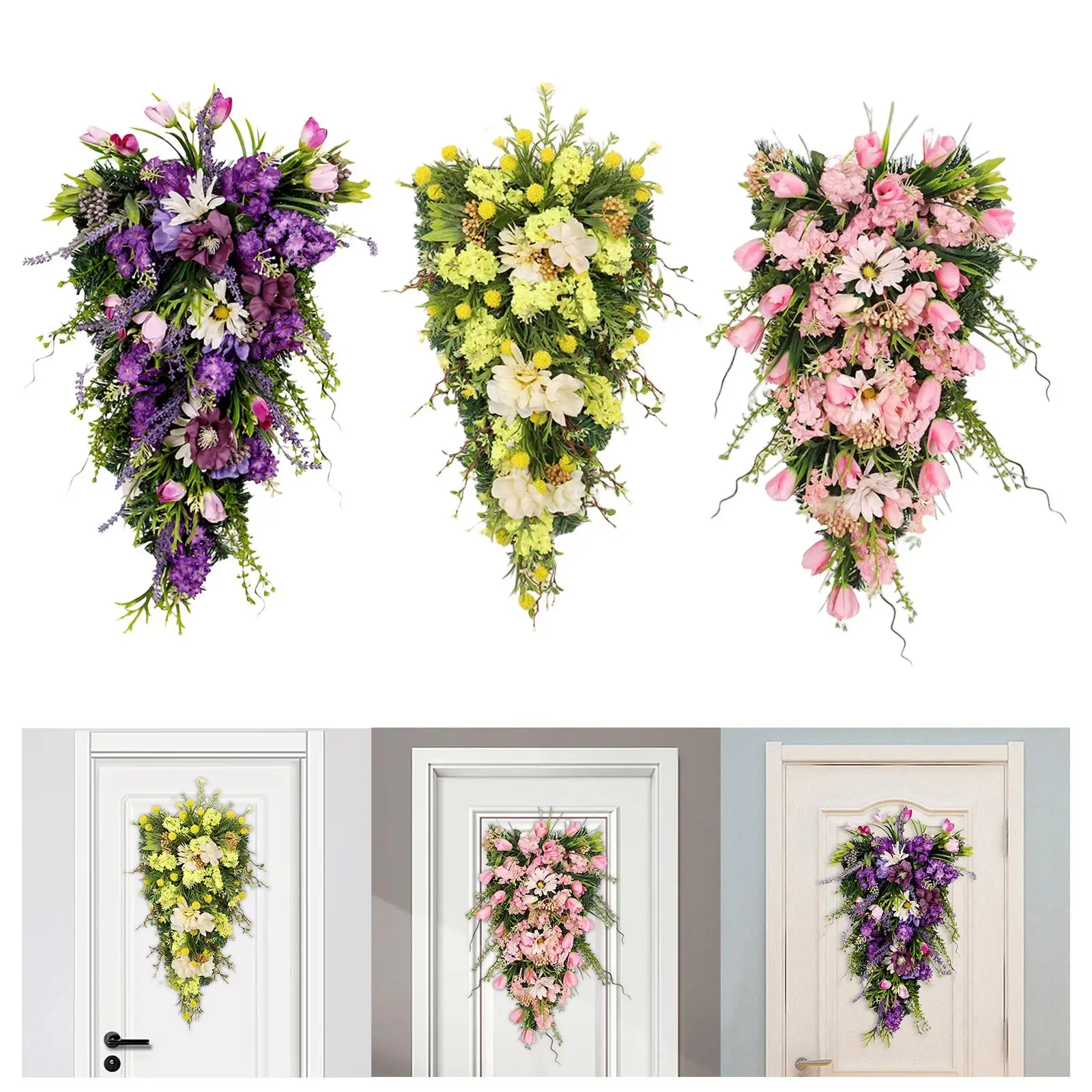 Цвете за Декорация във формата на Капчици, Венец за Сватбени Партита на закрито и на открито - 5